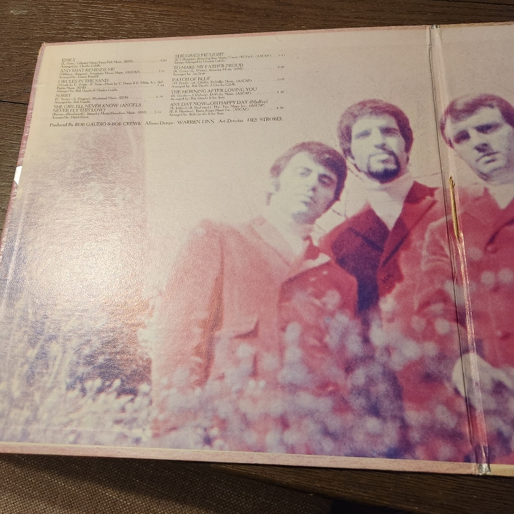 Vintage Frankie Valli & The 4 Seasons Half & Half Black Vinyl LP 1970 - Picture 8 of 16